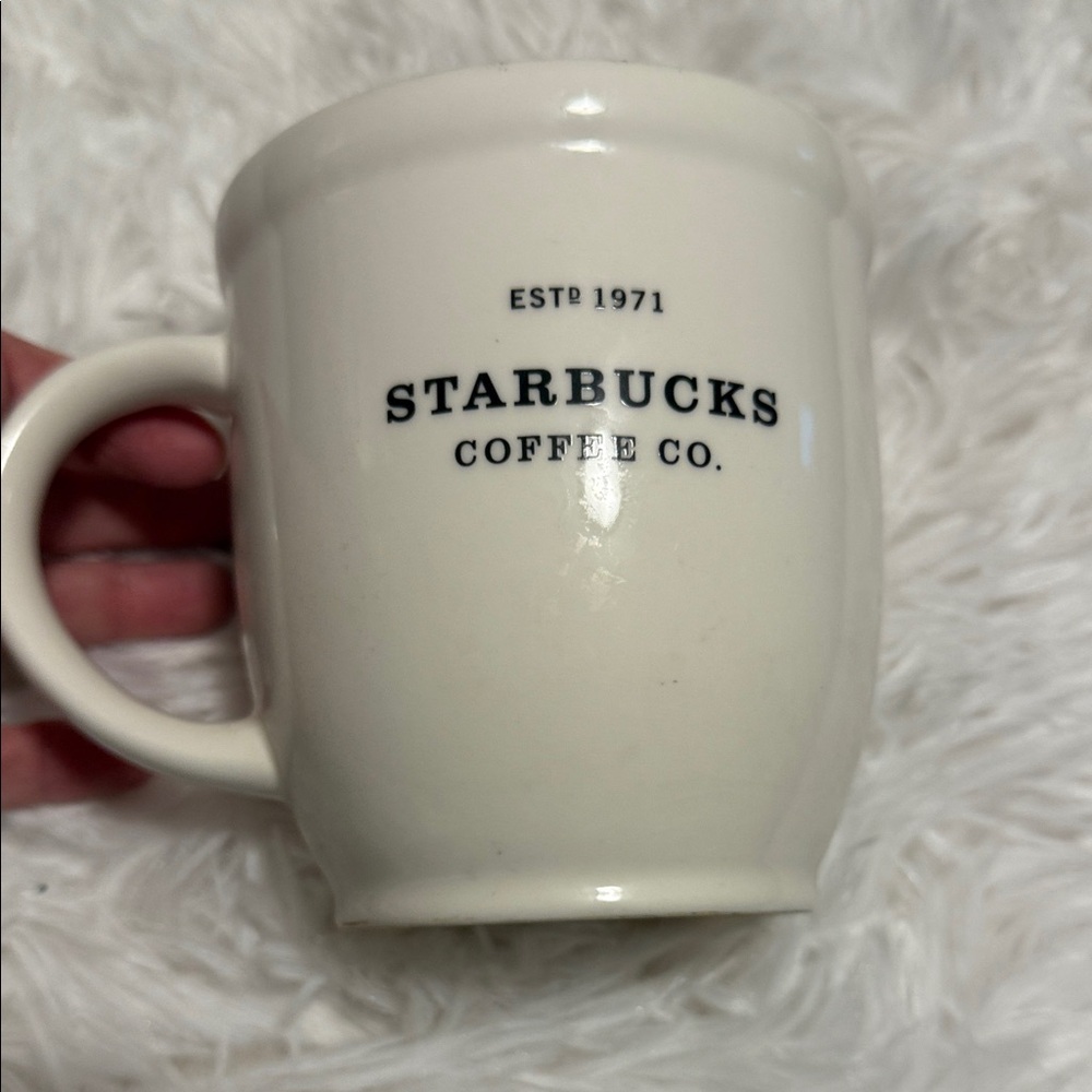 Vintage 2007 Starbucks Coffee Co. Barista Minimalist Design Coffee Mug